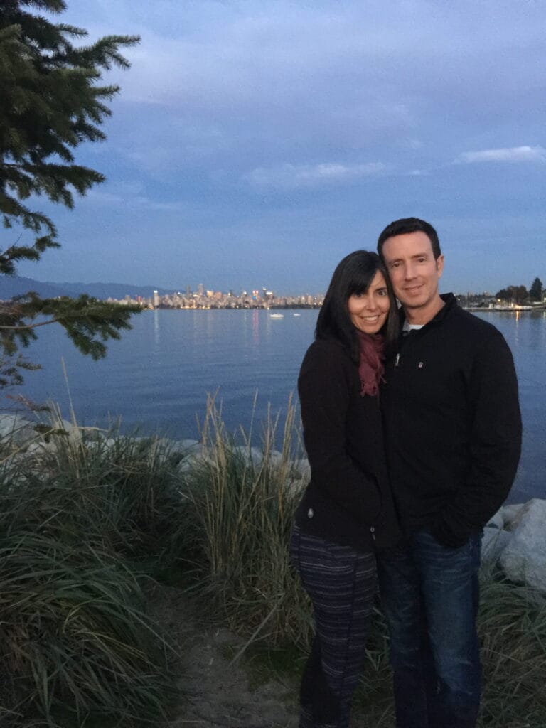 Adam Growe and Julie Bays on the waterfront