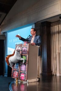 Adam Growe Hosting the St. Joe's Plate by the Lake and helping raise funds.